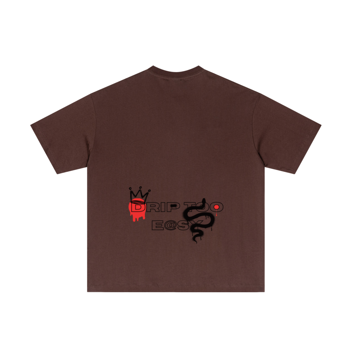 180GSM Men's Lightweight T-shirt Dark brown