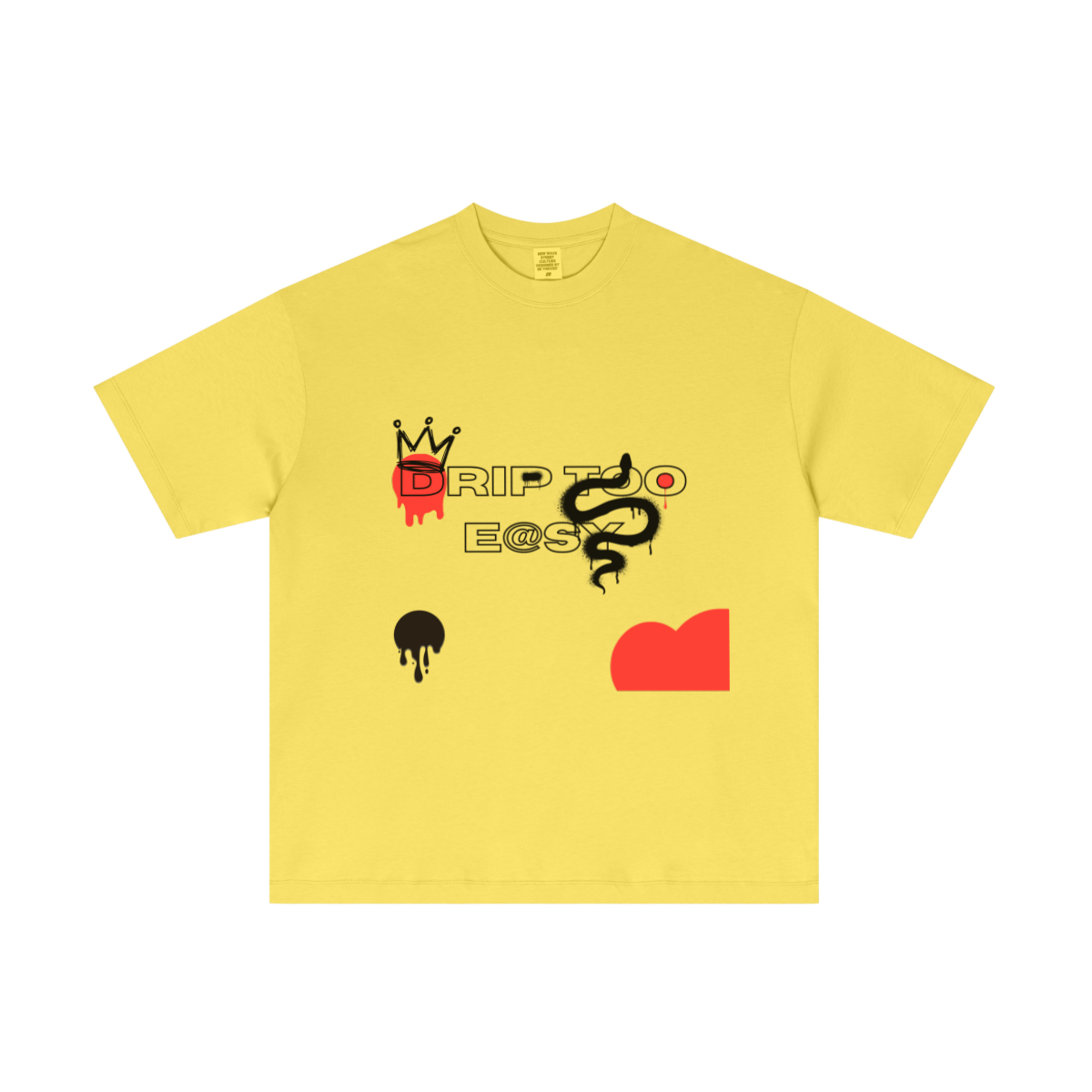 180GSM Men's Lightweight T-shirt Yellow