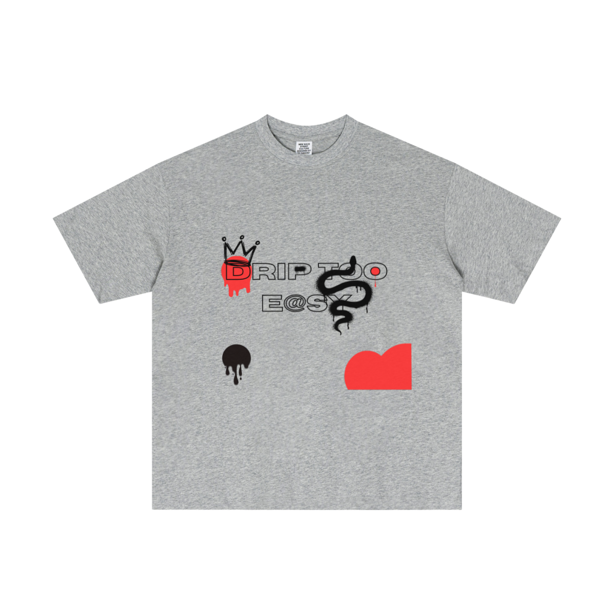 180GSM Men's Lightweight T-shirt LIght gray