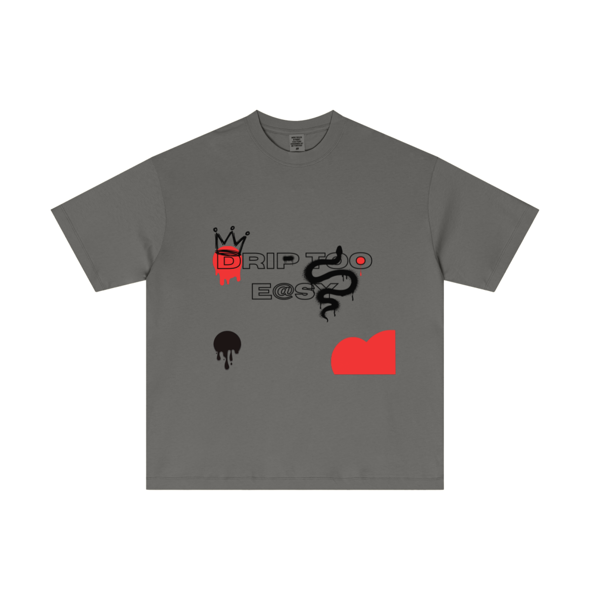 180GSM Men's Lightweight T-shirt Dark gray