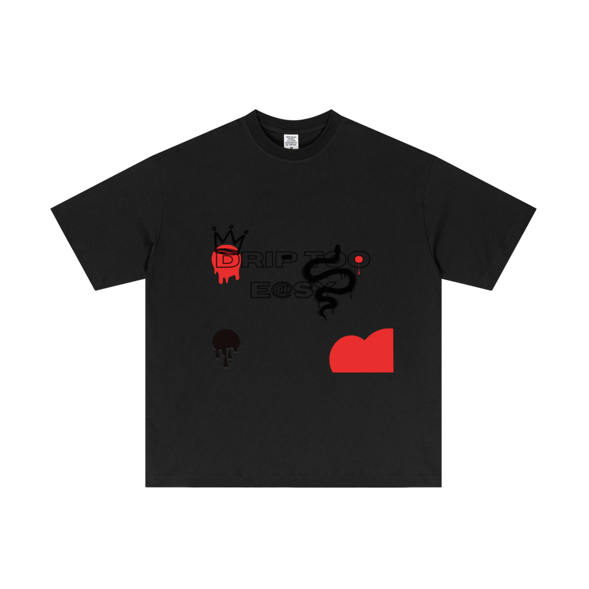 180GSM Men's Lightweight T-shirt Black