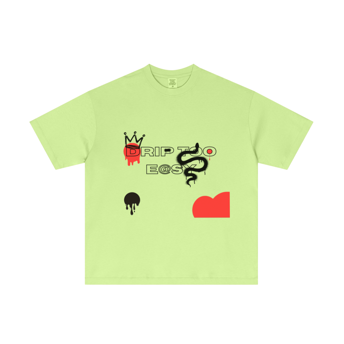 180GSM Men's Lightweight T-shirt Fluorescent green