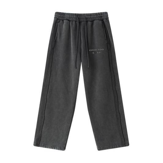 360GSM Men’s Lightweight Barrel Sweatpants Dark Grey