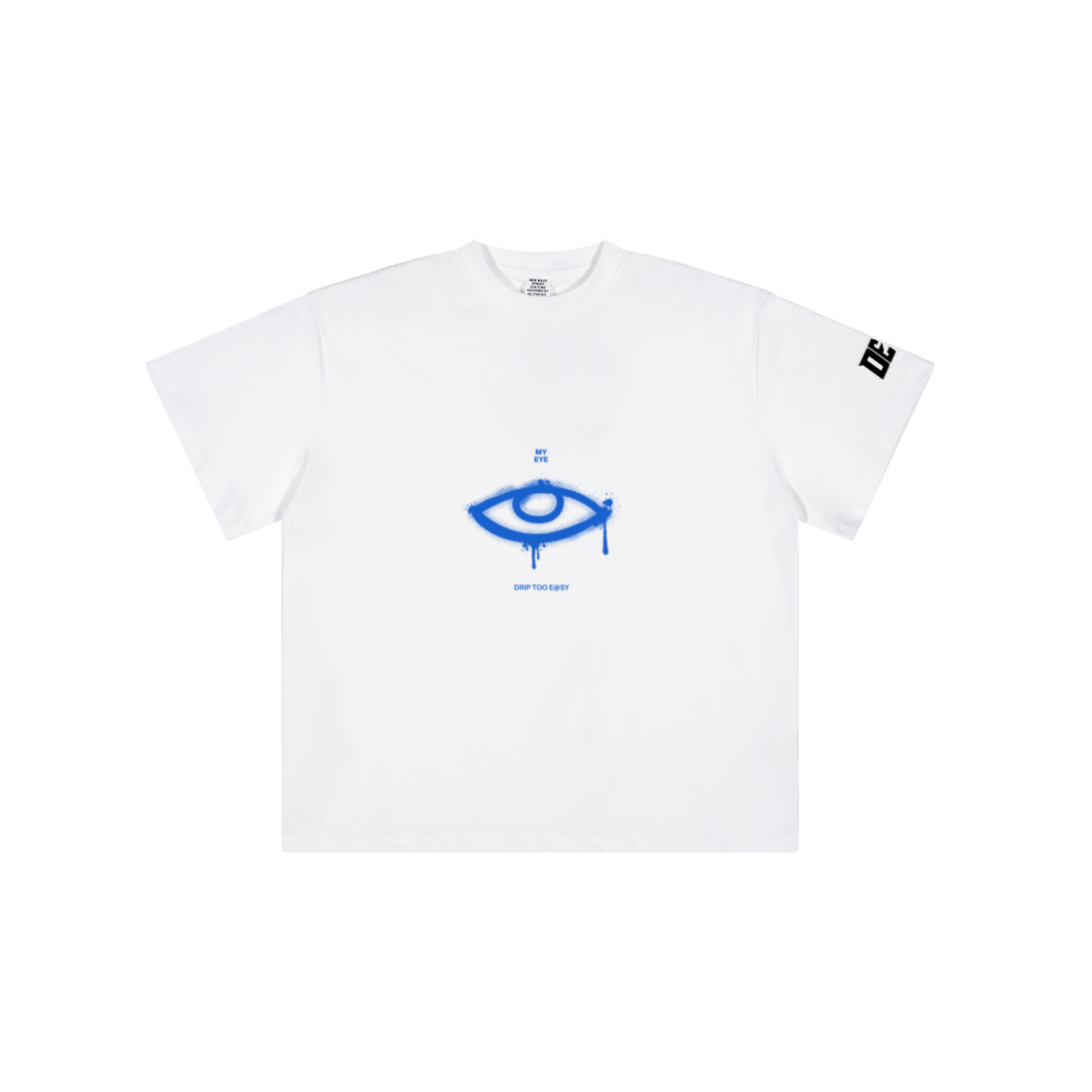 230GSM Unisex Raw-Hem Cooling Sports T-shirt Ivory White