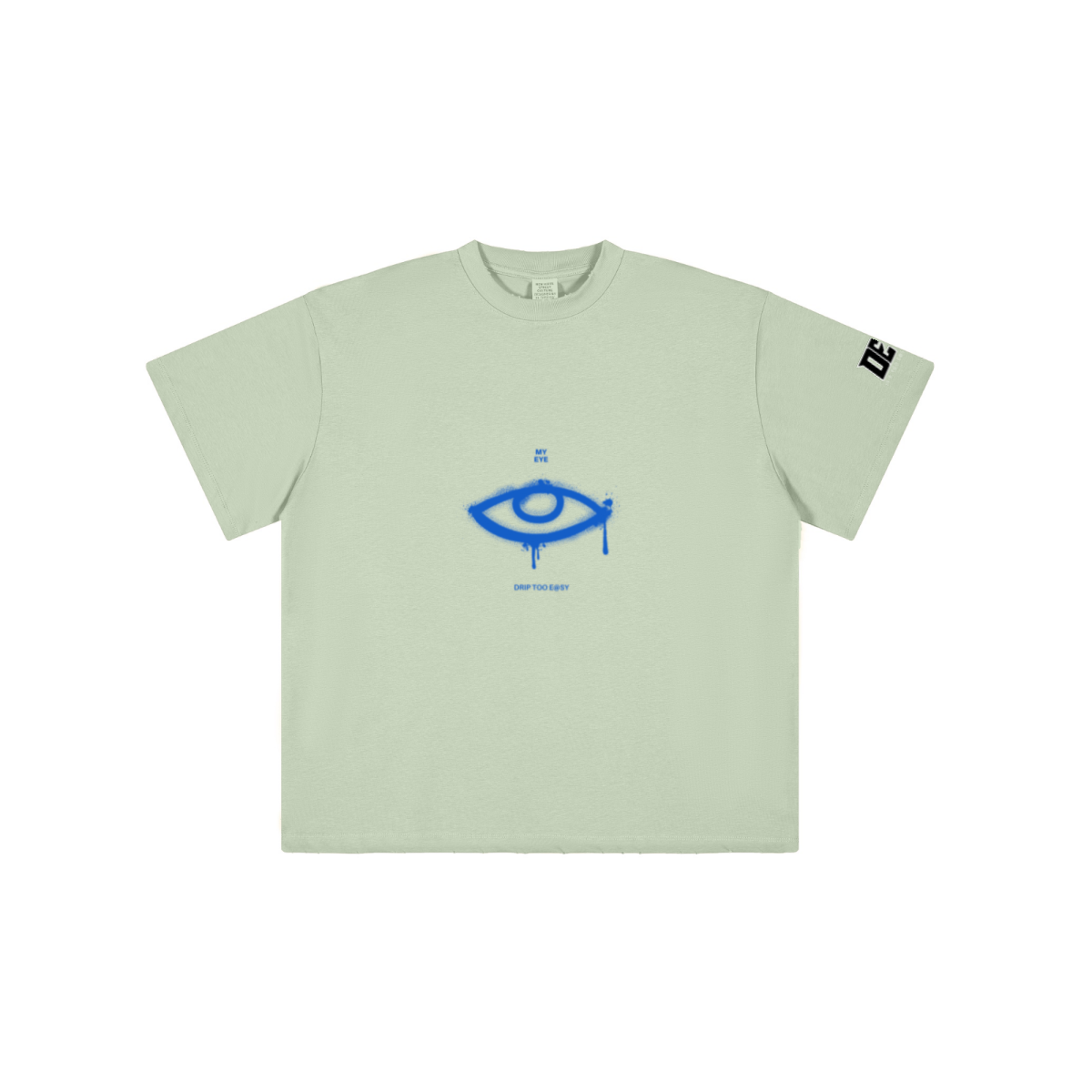 230GSM Unisex Raw-Hem Cooling Sports T-shirt Halo Green