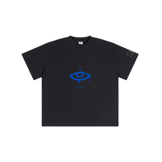 230GSM Unisex Raw-Hem Cooling Sports T-shirt Metallic Black