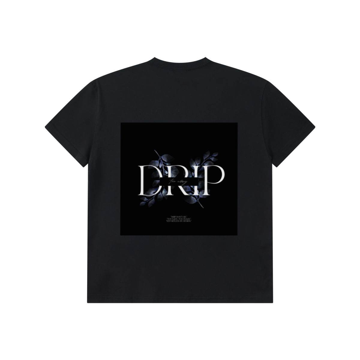 220GSM Unisex Lyocell Structured Panel Sports T-shirt Black
