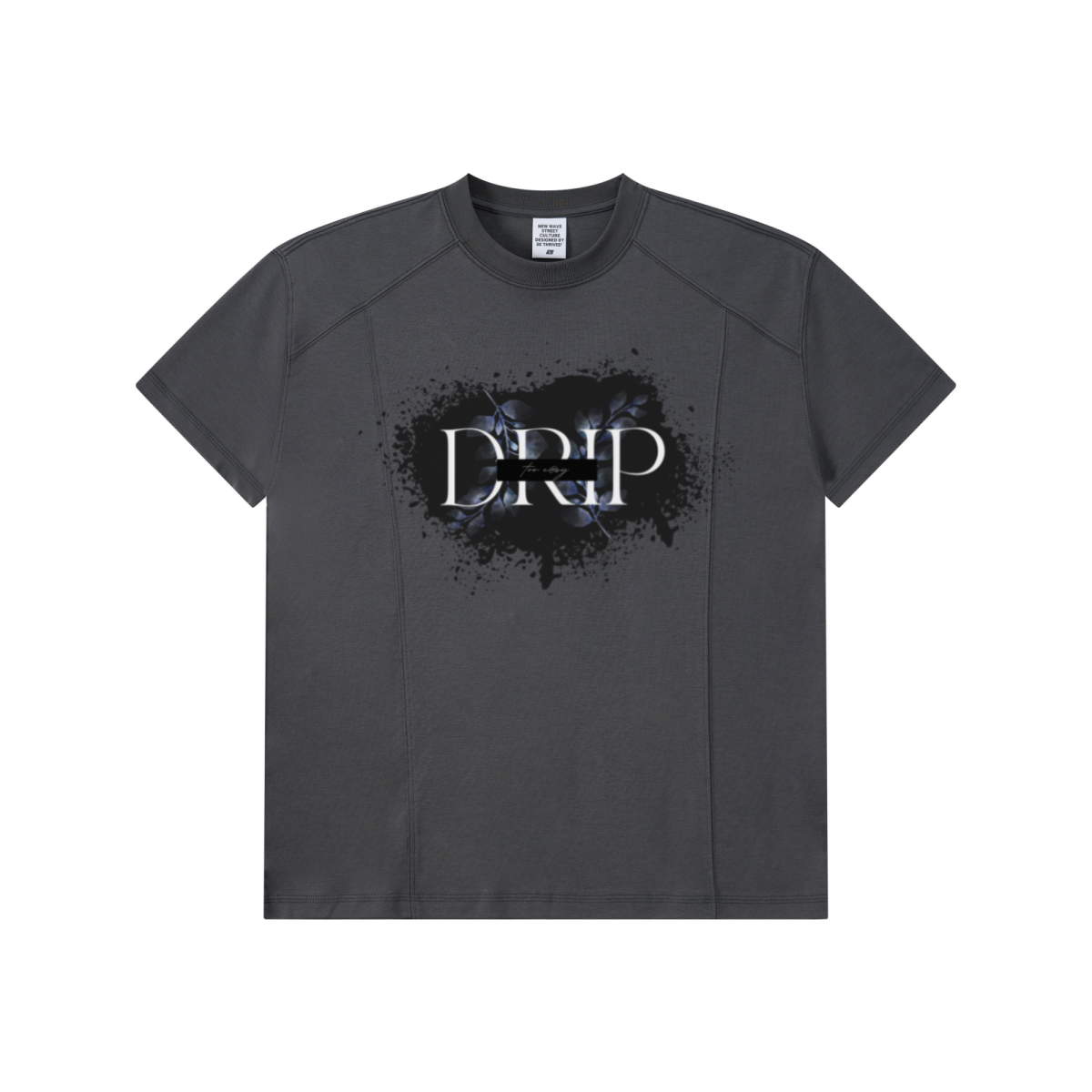 220GSM Unisex Lyocell Structured Panel Sports T-shirt Carbon gray