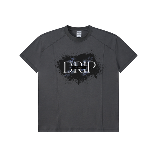 220GSM Unisex Lyocell Structured Panel Sports T-shirt Carbon gray