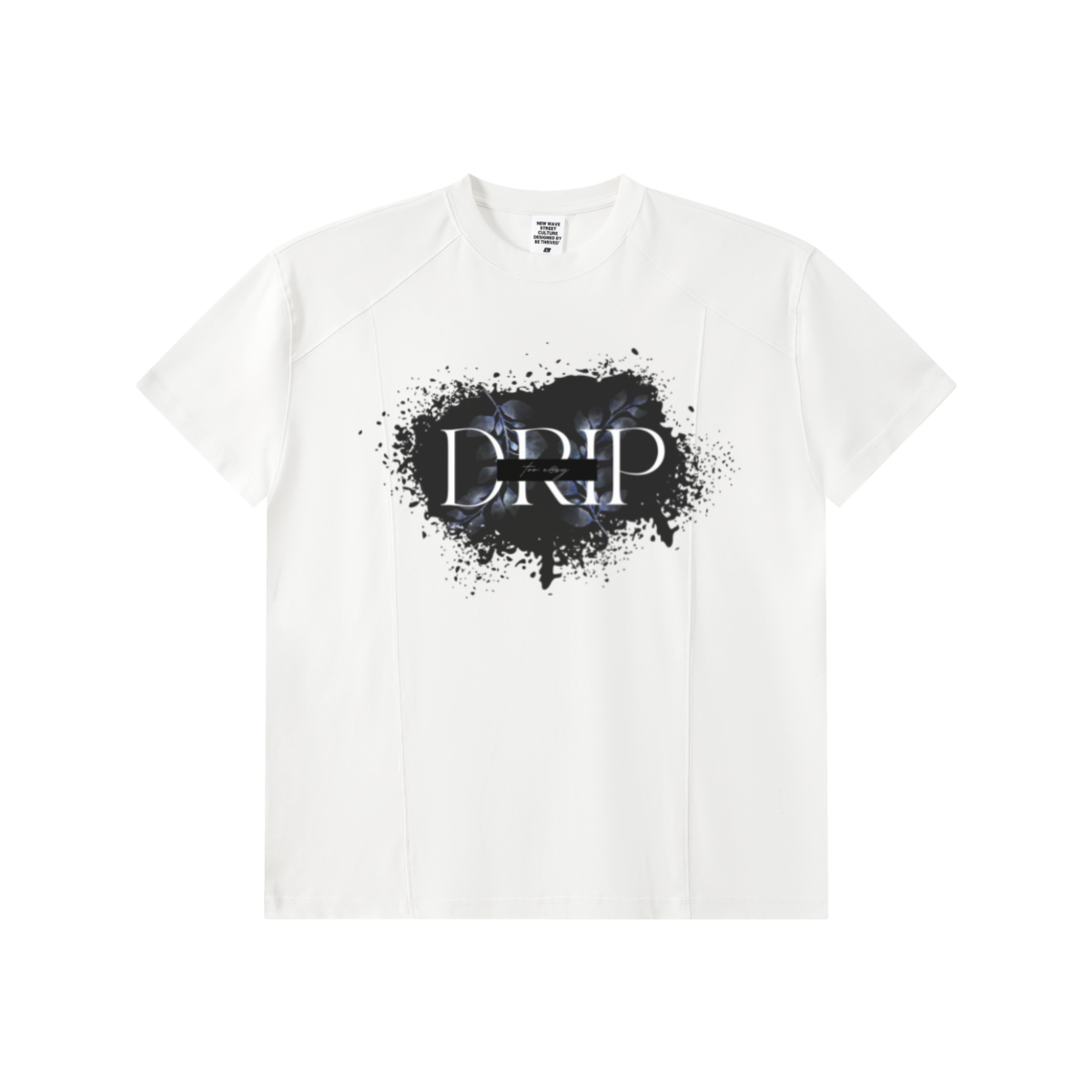 220GSM Unisex Lyocell Structured Panel Sports T-shirt Off white