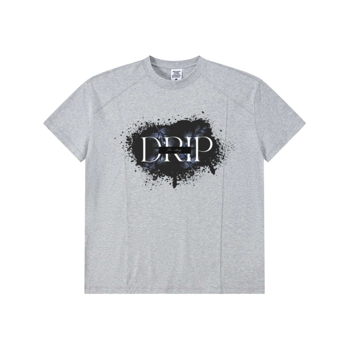 220GSM Unisex Lyocell Structured Panel Sports T-shirt Heathered gray