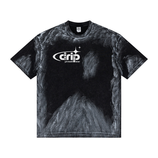260GSM Unisex Painted Pigment-Wash T-shirt Snowflake Grey